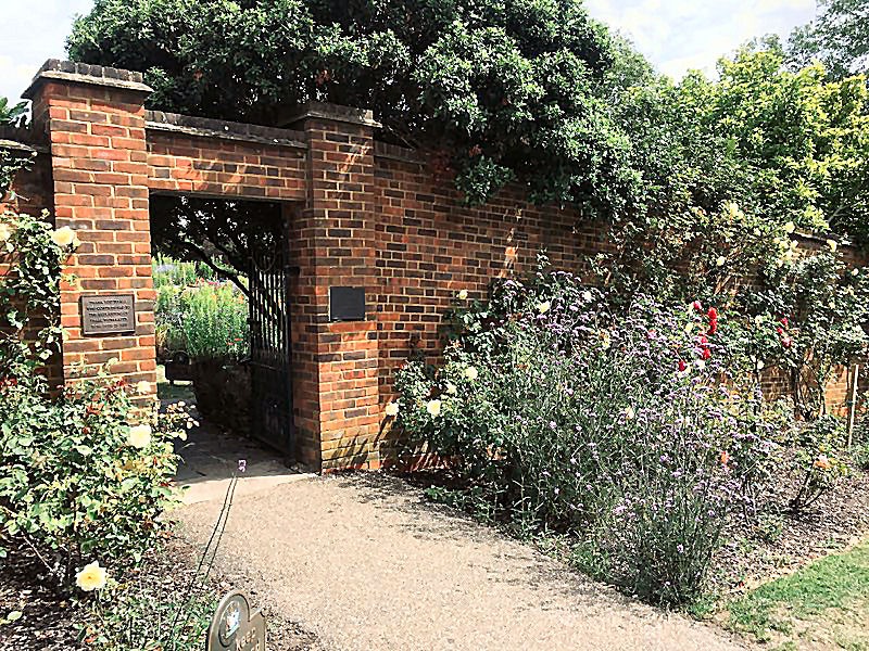 Gladstone Park - walled flower garden